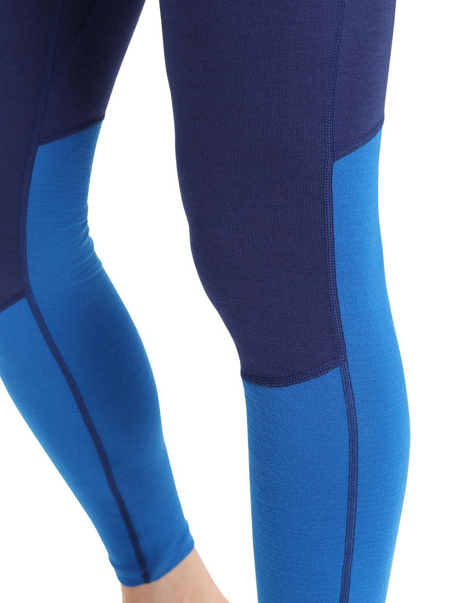 Base Layers Icebreaker Merino 260 ZoneKnit™ Merino Leggings Homme Bleu Royal Bleu Marine | FR 1331AHKP